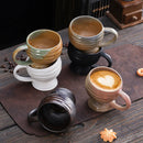 Axyaa Ceramic Kiln Coffee Cup Creative Beer Mug Retro Water Bottle Large Capacity Mug