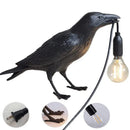 Axya Resin Crow Light: Table Lamp for Home Decor Living Room Bedroom Nightstand