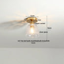 Axyaa Green Glass Indoor LED Ceiling Lamp - Modern Lighting Fixtures