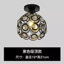 Axyaa Nordic Crystal Aisle Chandelier - Stylish Small Ceiling Light for Corridor and Balcony