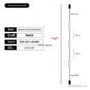 Axyaa LED Floor Lamp Acrylic Long Line Light Black Modern Minimalism Bedroom Decor