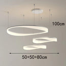 Axyaa LED Chandeliers Modern Pendant Light Indoor Lighting for Living Room and Dining Room