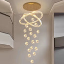 Axyaa Crystal Chandelier for Modern Home Stair, Living Room, Dining Room Lighting