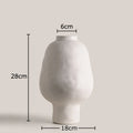 Axyaa Ceramic Vase with Artificial Flowers Desk Decoration Aesthetic Floral Vases