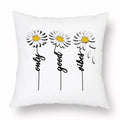 Axyaa Yellow Daisy Peach Skin Pillowcase