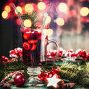 Axyaa Glass Christmas Straws Set with Cleaning Brush - 6Pcs - Bar Accessories