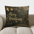 Axyaa Snowman Leopard Print Christmas Pillow Cover for Sofa, Bedroom, Car