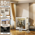 Axyaa Transparent Foldable Wardrobe - Large Capacity Bedroom Organizer