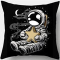 Axyaa Spacemen Rocket Pillowcase for Sofa Home Decor Kids Room