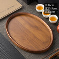 Axyaa Wooden Serving Tray: Stylish Coffee Table Decor, Fruit Platter, Food Dish Tray