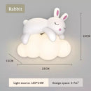 Axyaa Panda Cloud LED Wall Lamp for Kids' Bedroom