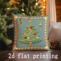Axyaa Christmas Tree Pattern Pillow Covers for Sofa Bedroom Car Decor