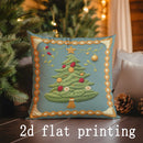 Axyaa Christmas Tree Pattern Pillow Covers for Sofa Bedroom Car Decor