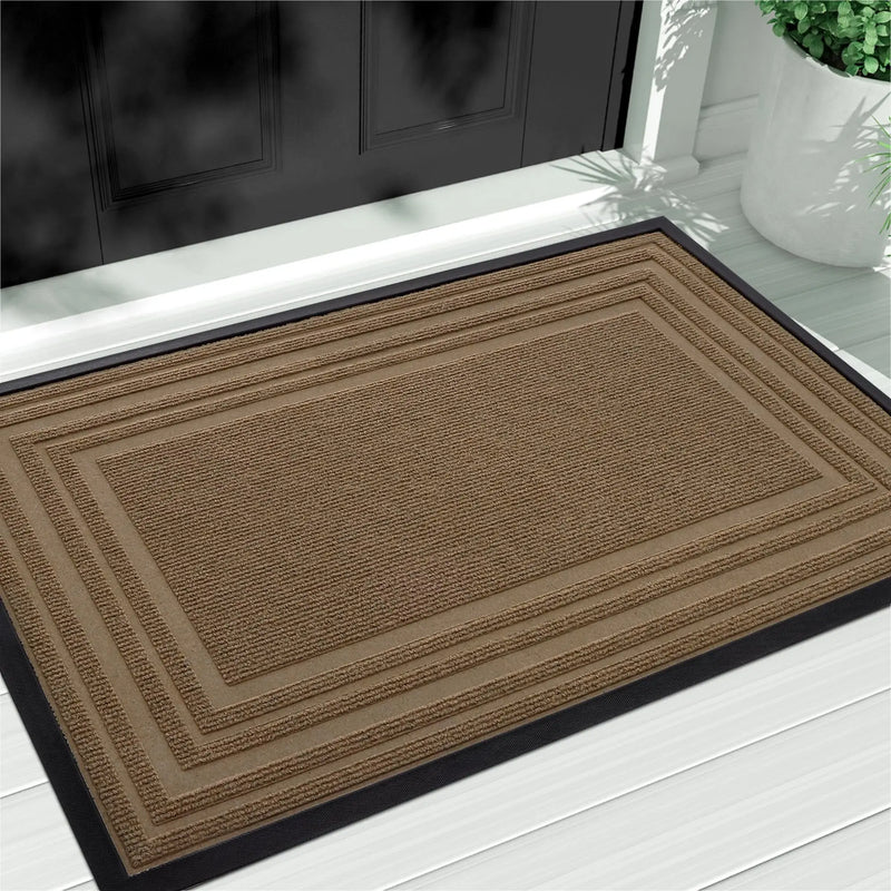 Axyaa Heavy Duty Rubber Indoor Outdoor Entryway Doormat