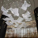 Axyaa Modern Art Chandelier: Irregular Creative LED Pendant Lights for Hotel, Nordic Style
