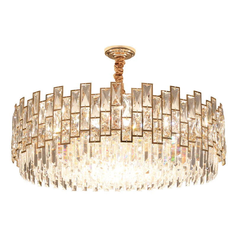 Axyaa Crystal Chandelier for Light Luxury Home Decor in Living Room, Bedroom, Kitchen