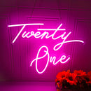 Axyaa LED Neon Sign Indoor Wall Lights Party Decoration Warm White