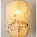 Axyaa Zen Retro Fabric Sconces Light - LED Wall Lamp for Bedroom, Living Room, Restaurant