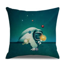 Axyaa Landscape Linen Pillowcase - Home Sofa Office Decoration - 45*45cm