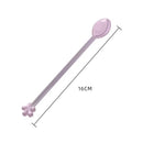 Axyaa Glass Dinnerware Spoon Set - Long Handle Kitchen Accessories