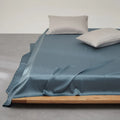 Axyaa Mulberry Silk Flat Sheet - Luxury Solid Color Bedding Sheet - Custom Sizes