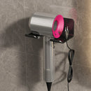 Axyaa Wall-Mounted Hair Dryer Holder: Metal Organizer for Bathroom Storage and Organization