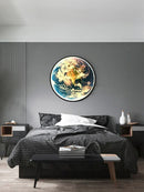 Axyaa Nordic Earth Mural LED Wall Lamps - Modern Planet Art Decor Lighting