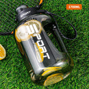 Axyaa 2L Water Bottle with Straw Lid: BPA-Free Sports Gym Kettle for Camping and Travel