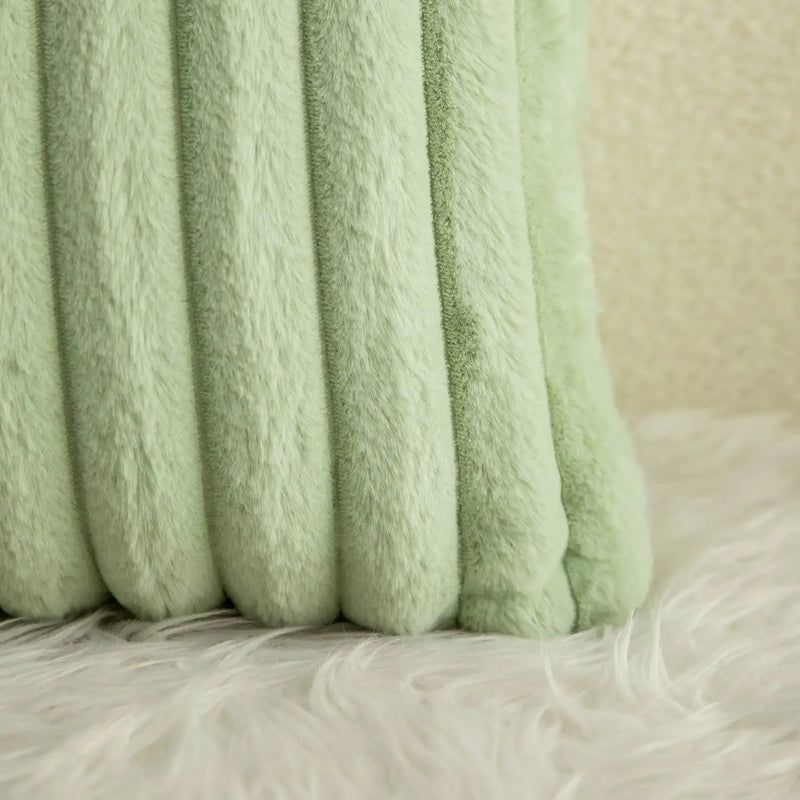 Axyaa Plush Nordic Striped Cushion Covers for Home Decor