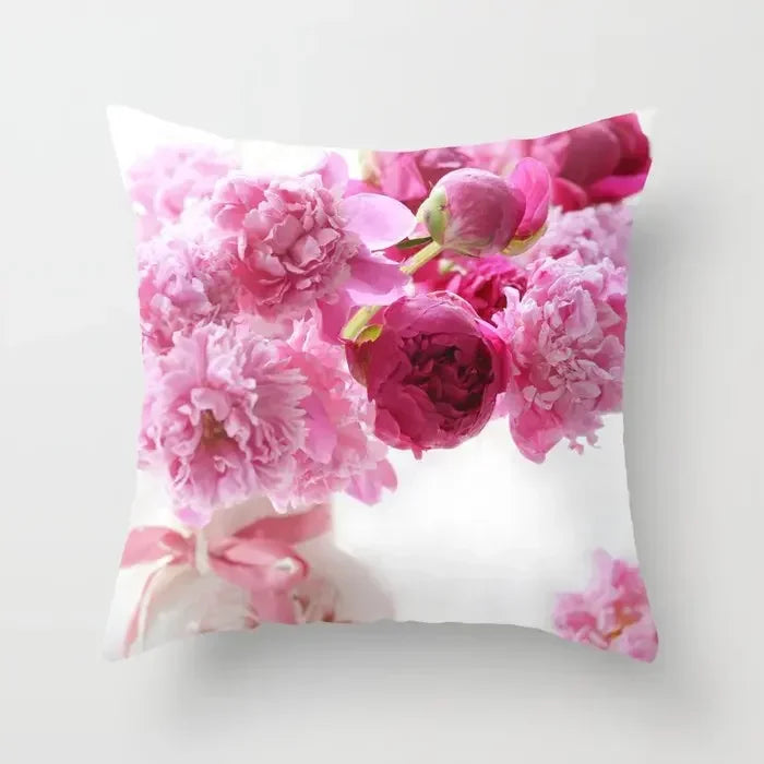 Axyaa Retro Floral Rose Print Pillowcase for Farmhouse Decor 45*45cm