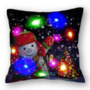 Christmas Santa LED Light Pillowcase for Home Decor, 45x45cm - Axyaa