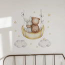 Axyaa Animal Wall Stickers: Rabbit & Bear Patterns for Kids Rooms