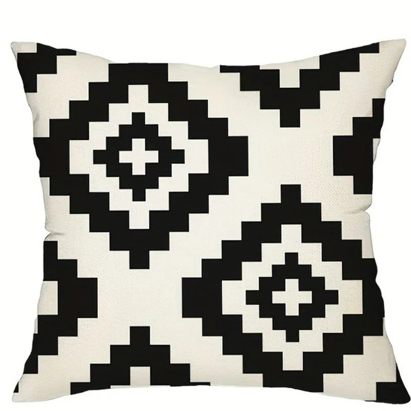 Axyaa Geometric Pattern Pillowcase for Modern Home Decor