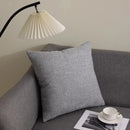 Axyaa Solid Cotton Line Pillow Case Soft Breathable Nordic Decor Pillow Cover