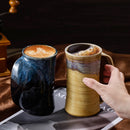 Axyaa Kiln Style Ceramic Coffee Cup Retro Large Capacity Mug Home Drinking Utensil