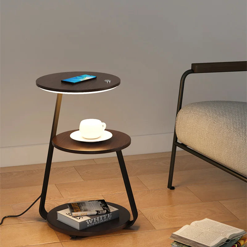 Axyaa Smart Lamp with Wireless Charging and Storage Shelf