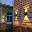 Axyaa Solar Wall Light for Garden Villa Courtyard Decor - Up and Down Lighting