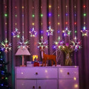 Axyaa Christmas Tree Curtain Lights with Remote - 8 Modes for Home, Party, Garden