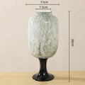 Axyaa Glass Vase with Dot Texture - Senior Art Bottle for Home Decoration