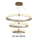 Axyaa Nordic LED Ring Pendant Lamp for Luxury Atmosphere in Living Room