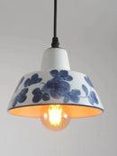 Axyaa Ceramic LED Pendant Lights: Modern Black White Nordic Hanging Lamp