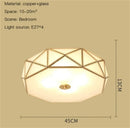 Axyaa Copper Ceiling Chandelier E27 Lighting for Living Room Bedroom Kitchen
