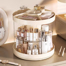 Axyaa Makeup Organizer with Rotating Base and Brush Holder