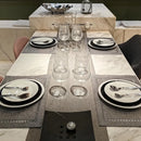 Axyaa Geometric Fabric Placemats Set for Christmas Table Decor