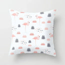 Axyaa Flamingo Pattern Cushion Cover 45*45cm