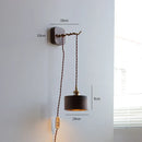 Axyaa Walnut Wooden LED Wall Lights Fixture, Modern Nordic Wall Lamp for Home Indoor Lighting