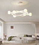 Axyaa Modern Ring Chandelier Dining Room Light Nordic Living Room Minimalist Lamp