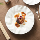 Axyaa Ceramic Pleated Texture Plate for Household and High-End Dining