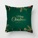 Axyaa Merry Christmas Green Pillowcase Sofa Decoration Cover