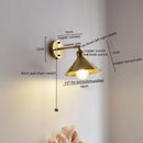 Axyaa Copper LED Wall Light: Modern Nordic Lamp for Dining, Bathroom, Bedroom